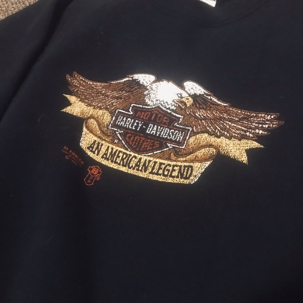 Vintage Harley Davidson 3D emblem
